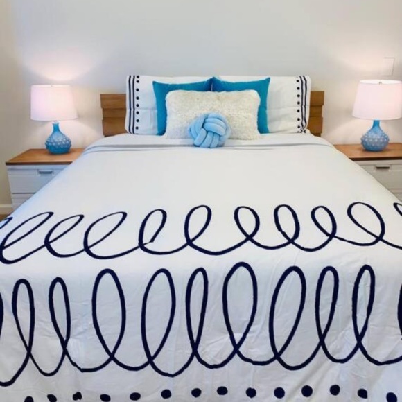 kate spade Other - KATE SPADE Full/Queen navy & white Charlotte Street Duvet cover